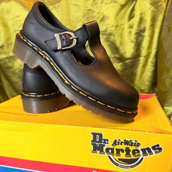 Dr. Martens Other - Dr. Martens Black T-Bar Buckle Leather Mary Jane’s